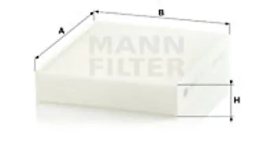 MANN FILTER CU25001 Polen Filitresi Bmw F20 F30 12> 