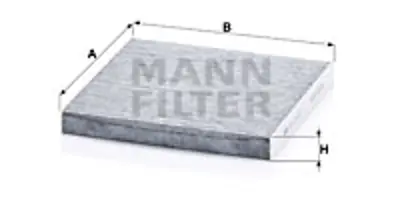 MANN FILTER CUK22021 Polen Filitresi (Karbonlu) Renault Twıngo Iıı 0,9 , Smart Fortwo Coupe (453) 14> 