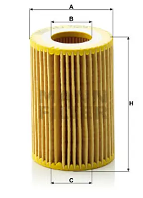 MANN FILTER HU712/9X Yag Filitresi Cıvıc D 05> Accord D 08> Crv D 07> 2,2 Y Dtec 