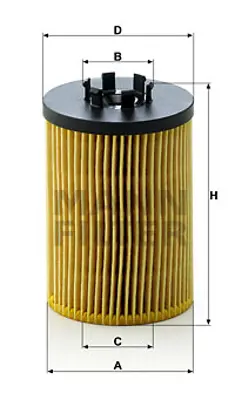 MANN FILTER HU715/5X Yag Filitresi Bmw N62 B44 E60 E65 E53 