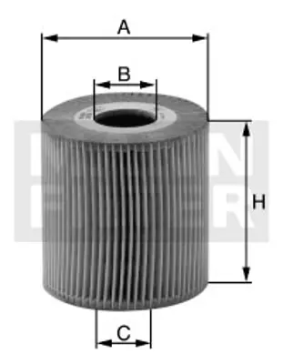 MANN FILTER HU718/4X Yag Filitresi W203 00>07 Cl203 02>08 C219 04>10 W211 02>08 W220 98>05 W221 05>13 W163 98>05  