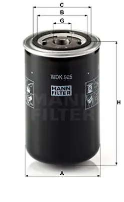 MANN FILTER WDK925 Yakıt Filitresi Atom Tıp Daf Xf95 97>02 