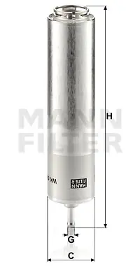 MANN FILTER WK5001 Yakıt Filitresi Bmw N47 N57 M57 E90 E92 E93 