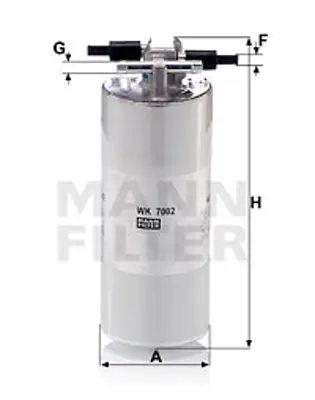 MANN FILTER WK7002 Yakıt Filitresi Audı A6 2,7 Tdı 3,0 Tdı 05>11 