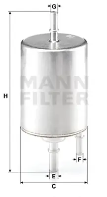 MANN FILTER WK720/4 Yakıt Filitresi Audı A4 05>08 A6 05>11 A8 04>10 2,0tfsı (Benzın) 