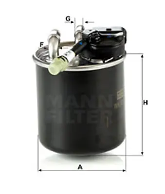 MANN FILTER WK820/17 Yakıt Filitresi W204 08>14 W205 14>18 C218 11>17 W212 09>16 C207 10>16 