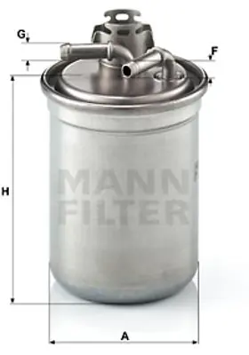 MANN FILTER WK823/3X Yakıt Filitresi (Mazot) Polo Iv Fabıa Iı Cordaba Iıı Ibıza Iv 1,9 Tdı 01 / 02> 