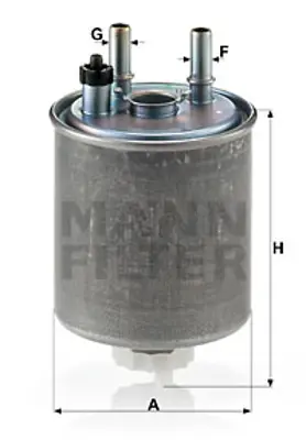 MANN FILTER WK918/1 Yakıt (Mazot) Filitresi Kangoo Iıı Twıngo 1,5dcı Laguna Iıı 1,5dcı / 2,0dcı 08> 