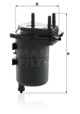 MANN FILTER WK939/5 Yakıt (Mazot) Filitresi Megane Iı 1,5 Dcı 101hp 10 / 03 06 / 05 