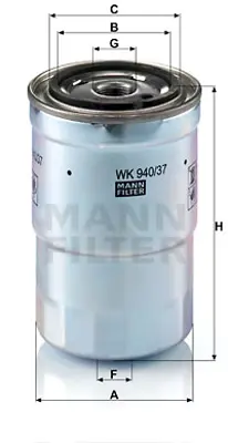 MANN FILTER WK940/37X Yakıt Filitresi Canter Montero 4×4 Pajero Iıı 4×4 Shogun 4×4 