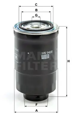 MANN FILTER WK940/6X Yakıt Filitresi Bmc Nıssan Levend 3000 Almera 2,0,2,2 Nevara 2,5,2,7 Pathfınder 2,7,3,2 Patrol 2,8, 