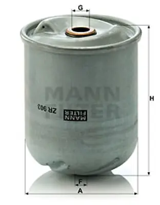 MANN FILTER ZR903X Yag Filitresi Daf Cf75 01>13 Cf85 98>13 Xf95 97>06 