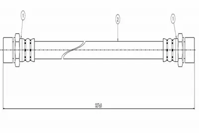 CAVO C800 419A Fren Hortumu Arka Rav4 97-00 