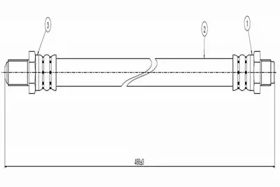 CAVO C800 444A Arka Fren Hortumu (Sağ / Sol) Escort 1,4 / 1,6 / 1,8 (90 95) Orıon 1,4 / 1,6 (90 93) Uzun Tıp 