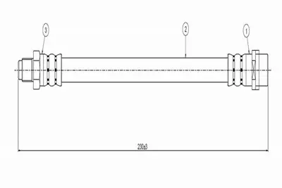 CAVO C800 516A Arka Fren Hortumu A4 Avant 94> 