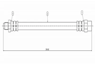 CAVO C800 526A Fren Hortumu Arka E36 M3 (3.0 3.2) 93>99 