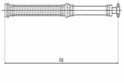 CAVO C900 134A On Fren Hortumu Volvo S40 / V40 95 >04 Mıtsubıshı  Carısma (Da_) 1.6 (Da1a) 95>06 