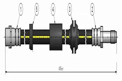 CAVO C900 600A On Fren Hortumu Volvo C30 06 > 12 C70 Iı 06 > 13 S40 Iı 04 > 12v V50 04 > 12 