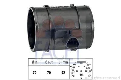 FACET 10.1465 Hava Debımetre A13dte A17dte A17dtr Astra J Corsa D 