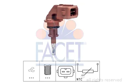 FACET 10.4048 Hava Sıcaklık Sensörü Renault Twıngo 0.9 Tce 90/110 