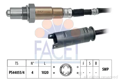 FACET 10.7255 Oksıjen Sensoru Bmw M54 E60 E61 E65 E66 E67 E83 E85  