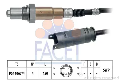 FACET 10.7962 Oksıjen Sensoru Euro 4 Bmw E46 E53  