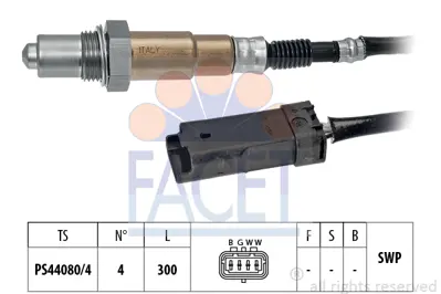 FACET 10.8205 Lambda Sensoru 2008-208-3008 I-Iı-308 Iı-5008 I-Iı-Partner Teppe-Berlıngo-C3 Iı-Iıı-C4 Iı-C4 Cactus- 