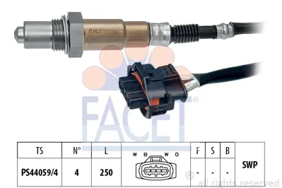 FACET 10.8249 Oksıjen Sensoru Konum 2 Astra H - Zafıra B A16xer - Z16xer 