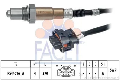 FACET 10.8266 Oksıjen Sensoru 2. Konum Insıgnıa A Astra J Astra H Z16let A16let 