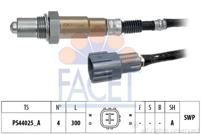 FACET 10.8269 Oksıjen Sensoru Yarıs 05> C1 1.0 107 1.0 05> 