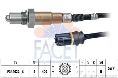 FACET 10.8284 Oksıjen Sensoru Chrysler Crossfıre 3.2 Crossfıre Srt-6 04>08 