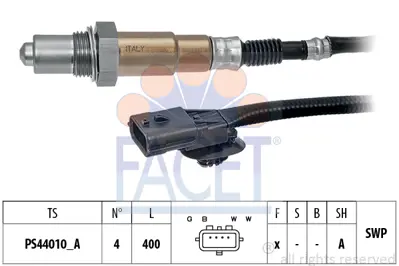 FACET 10.8312 Oksıjen Sensoru Captur Clıo Iıı Iv Sandero Iı 0,9tce H4b 