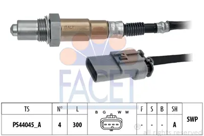 FACET 10.8349 Oksıjen Sensoru 1. Konum Corsa E 15>19 Adam 13>19 B10xfl - B10xft 