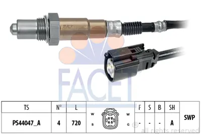 FACET 10.8364 Oksıjen Sensoru Fıesta Vı (Cb1, Ccn): 1.0 Ecoboost 13>  Peugeot 307 C4 308 301 C-Elysee 1.6 16v 406 