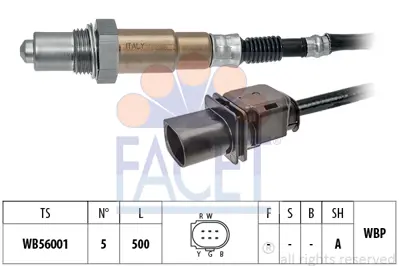 FACET 10.8404 Oksıjen Lamda Sensoru Master Iı Movano A Crafter 06>16 Trafıc H350 15> 