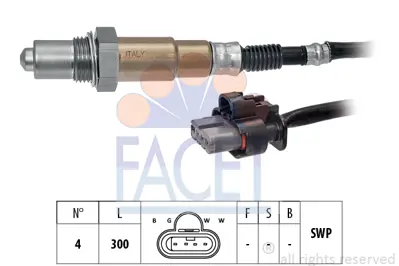 FACET 10.8510 Oksjıen Sensoru Yenı Kasa Fıesta 1.1 17> 1.5 Tı Cvt 17> 