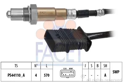 FACET 10.8553 Oksıjen Sensoru Bmw F20 F23 F30 F80 F34 F33 F83 F36 F10 F11  X1  X3  X4  X5 Z4 