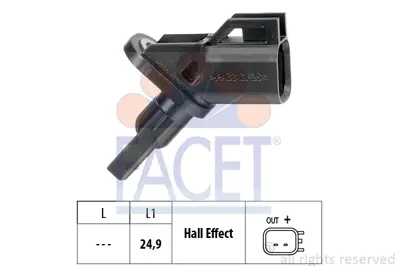 FACET 21.0001 On Abs Hız Sensoru (Sag / Sol) Focus Iı 04>11 Focus Iı C Max 04>11 Kuga 08>10 Mondeo 07>14 S Amx Gal 