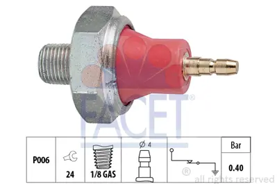 FACET 7.0015 Yag Musuru Cıvıc 91>05 Accord 93>03 Crv 95>07 Hrv 99> Almera 95>00 Vanetta 1986 95> Corsa C Combo C  