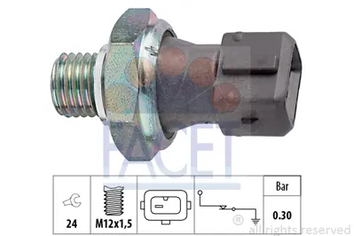 FACET 7.0071 Yag Basınc Musuru Bmw E30 E28 E34 E36 E38 E39 E46 E87 E90 F20 F30 E60 E64 E65 E66 E84 E83 E53 E70 E7 