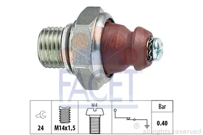 FACET 7.0074 Yag Basınc Musuru 190 W201 85>93 C124 87>92 W460 82>92 W463 89>96 