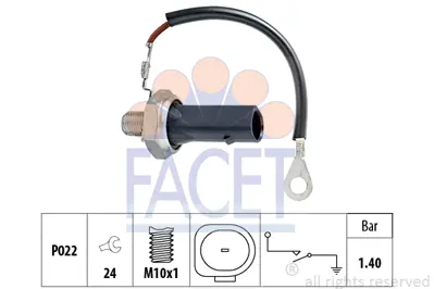 FACET 7.0167 Yag Basınc Salterı A4 A6 05>08 3.0tfsı Auk Bkh 