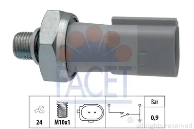 FACET 7.0197 Yag Basınc Salterı A4 A5 A6 A7 A8 Q5 Q7 Cayenne Macan Panamera Touareg 3.0tdı Cdud Ckvc Clab Casd Cj 