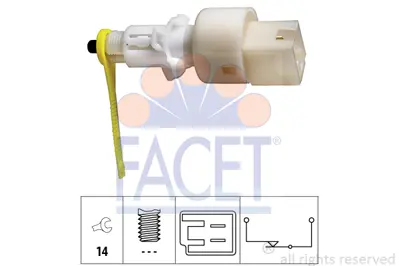 FACET 7.1153 Fren Pedal Musuru Doblo Palıo Weekend 00> 