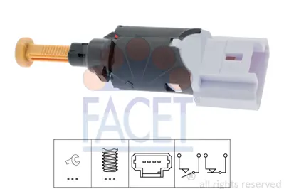 FACET 7.1197 Fren Stop Musuru C2 C3 C3 Plurıel C5 Xsara Iı 206 307 607 206 + T3e Plus Berlıngo Iı Partner Iı 