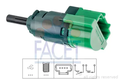 FACET 7.1283 Fren Pedal Stop Musuru 301 308 Partner Tepe 207 208 2008 3008 Ds3 Ds4 Ds5 C-Elysee C4 Cactus C3 Iıı 