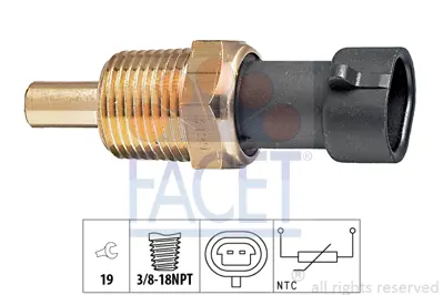 FACET 7.3129 Motor Isı Sensoru Y17dt Corsa C Combo C 