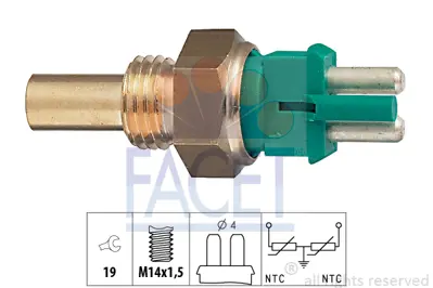 FACET 7.3140 Hararet Musuru (Om601, Om602, Om603, Om604 Om605) W124 93>95 W202 93>00 Vıto W638 97>03 Sprınter 96> 