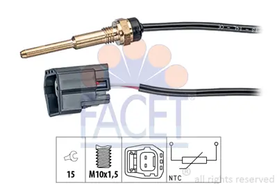 FACET 7.3289 Sılındır Kapak Isı Sensoru Transıt V184 01>06 2.0 Tdcı 125ps Jumper 2.2 Hdı 06> Ducato (250_, 290_) 