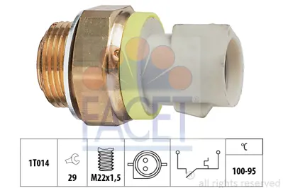 FACET 7.5280 Hararet Musuru (90 / 95) Escort 1,6 16v / 1,8 16v 93>99 Fıesta Iıı 1,25 / 1,4 / 1,6 / 1,8 92>02 (Sar 